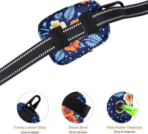 Petmolico Dog Poop Bag Holder Treat Pouch for Dog Leash, Dog Waste Bag Dispenser Treats Storage Holder Training Pouch