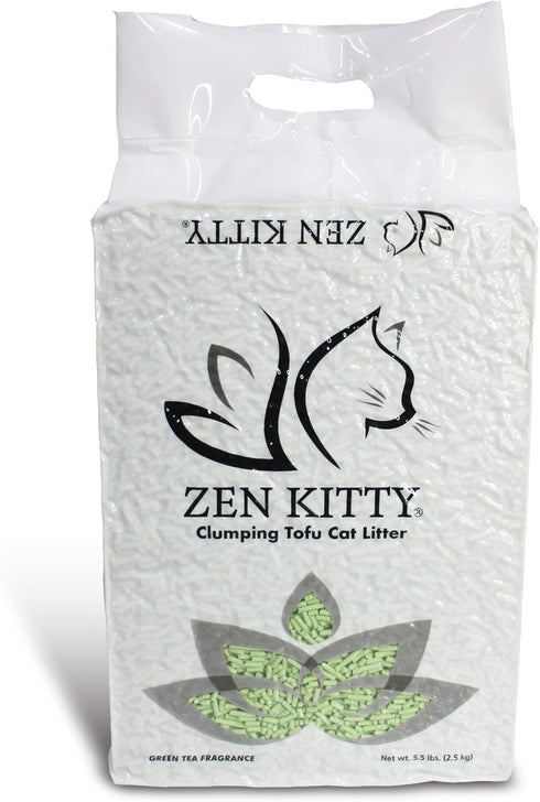 ZenKitty Clumping Tofu Cat Litter, Green Tea Fragrance (20040)
