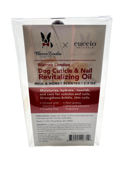 Warren London Dog Cuticle & Nail Revitalizing Oil | Moisturize, Strengthen, Nourish | Cruelty-Free, Non-Greasy Formula