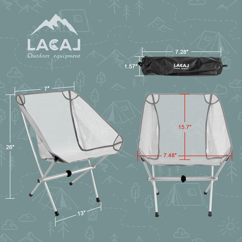 G2 GO2GETHER (1, Ultra-Light Folding Camping Chair, All-Aluminum Frame, Surper Breathable Fabric, Easy to Carry