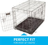 Paw Inspired Washable Padded Crate Mats for Dogs - 29” x 18” Pad, Leakproof Waterproof Bottom, Plush Pet Beds