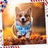 48 4th Sanwuta Pcs of July Dog Bandanas for Pets Dog Bandanas Gifts Independence Day Scarf Washable Triangle American