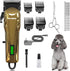 Dog Grooming Clippers Kit - Low Noise Heavy Thick Hair Coats Shaver Clippers, Professional Rechargeable Cordless