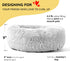 HACHIKITTY Calming Donut Dog Beds for Medium Large Dogs, Indoor Calming Beds, 30''