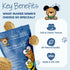 DAWG'S CHOICE Soft & Chewy Dog Treats, Peanut Butter & Honey Snacks for Dogs, Dog Treats Made in USA, Human Grade