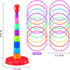 2 Sets 18" Set Sumind Colorful Plastic Sport Ring Toss Game for Most Ages