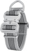 Extra Strong Aluminum Quick Release Nylon Dog Collar, 1.5 Inch Wide, Reflective Adjustable, Two-Color Stripe for Medium