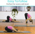 Vive Yoga Poster - Poses for Beginners and Experts, Double Sided Laminated Flow Chart for Home Gym