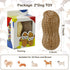 Squeaky Dog Toys Interactive - 2 PCS Peanut Shape Teeth-Cleaning Chew Toy for Medium, Large & Small Breeds
