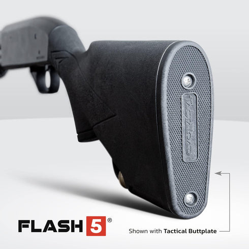 Tactical Buttplate for Flash-5 Gun Stock, 5 Shell Holder, Ammo Storage - Hunting Gear and Accessories