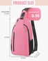 HESEE Backpack, Crossbody Sling Bag for Women & Men, Waterproof Sling Lightweight Shoulder Chest Bag for Hiking, Travel