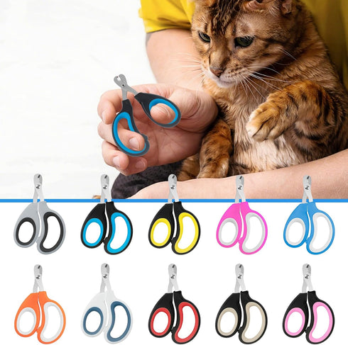 KoMvzyl 20 Trimmer Pcs Cat Nail Clipper Bulk Kitten Claw Pet Nail Cutter Claw Care for Cats, Kittens, Bunny, Puppy