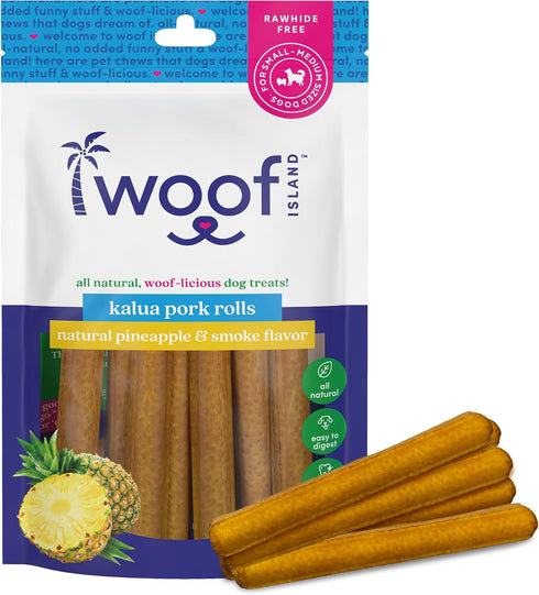 Kalua Pork Rolls - Hawaiian Island Inspired Pork Pets Treats - Rawhide