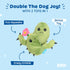 Barkbox 2 in 1 Interactive Plush Dog Toy - Rip and Reveal Toy for Dogs and Puppies, Stimulating Squeaky Pet Toy