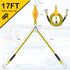 Watersports Heavy Duty Tow Harness with D Rings, Boat Tow Harness for Towing Tube, Water Ski, Wakeboard