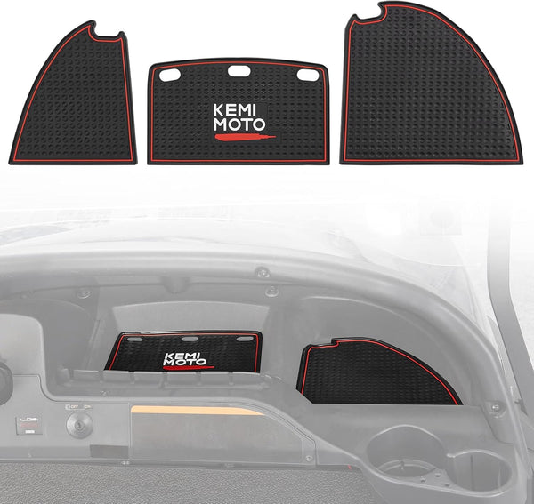 KEMIMOTO Golf Cart Dash Mats - Compatible with Club Car Precedent (2004-2023) and Onward&Tempo (2007-2023)