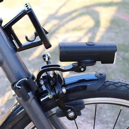 Out-Front Bicycle Headlight Bracket Holder, Mount Stand for Brompton Folding Bike Cycling Light Holder