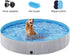 Yaheetech Foldable Dog Bath Pool, Collapsible PVC Outdoor Bathing Tub for Large and Small Dogs (Gray)