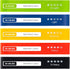 Resistance Bands for Working Out, Exercise Bands with 5 Resistance Levels for Home Fitness
