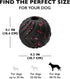 4" Chew King Supreme Durable Rubber Dog Ball for Aggressive Chewers, Treat-Dispensing Heavy-Duty Chew Toy with Safety