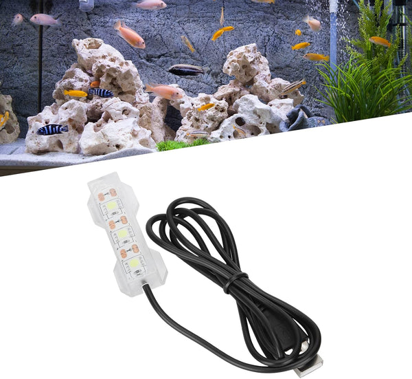 Betued Fish Light, Aquarium LED Light, Small Aquarium Water Plant Light, Soft LED Lamp
