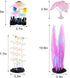 Glowing Fish Tank Decorations, 4 pcs Glow Aquarium Decorations, Coral Plant Ornaments Lotus Kelp Anemone