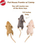 SPOT Flat Mouse Frankie with Catnip, Cat Toy, 5.5in Plush Mice with Catnip and Crinkle Sound, Perfect for Chasing