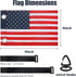 TRINKA 2 Pack Golf Cart American Flag with Elastic Straps, 6 x 9" Double-Sewn Flags, Easy to Install