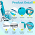 Generic Backpack 5 Beach Chairs Low Position Beach Chair with Pouch Straps Folding Lightweight Reclining Aluminum Lay