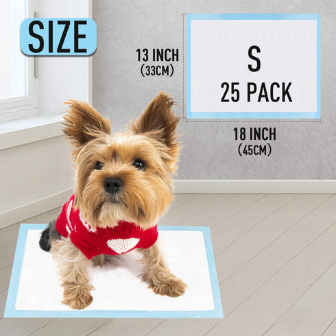 UKIYOE 6-Layer 13x18 Inch Dog Training Pads, Leak-Proof Puppy Potty Pads with Quick-Dry Surface - Small Size