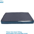 Best Pet Supplies Cute Dog Crate Mat - Waterproof Exterior, Thick Orthopedic Egg Foam Mattress - Blue, 24X16X3