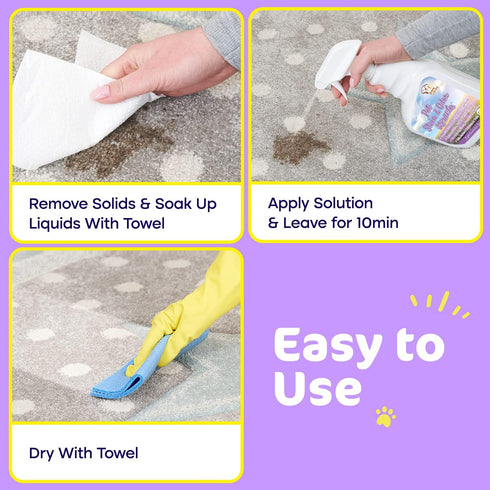 Sunny & Honey Pet Stain & Odor Miracle - Enzyme Cleaner for Dog Urine, Cat Pee, Stain Eliminator