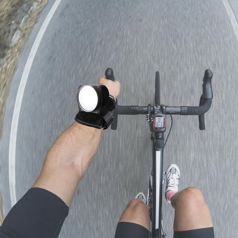 360 Rearview Mirror Wristband for Biking, Plastic Retroreflective Wrist Guard with Rotatable Viewfinder, Safety