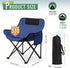 Seeloowy 2 Pack 600D 330lbs(Blue) Compact Camping Chairs Portable Folding for Outside with Carry Bag Lightweight Moon