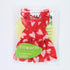 Fitwarm Valentines Day Sweet Heart Dog Dress, Holiday Outfit for Small Dogs Girl, Pet Cat Apparel, Red, Pink, Small