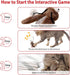 Gigwi Squeaky Cricket Cat Toy, Interactive Electronic Motion Activated Bug Sound, Automatic Squeaky Toy for Indoor Fun