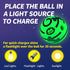 2 Pack, 3.14 inch Giggle Ball for Dogs Glowing Interactive Dog Toys Balls, Rolling Squeaky Toy for Large Medium Small