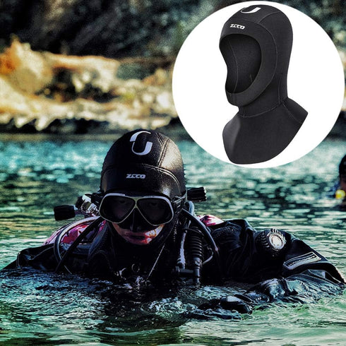 3MM 5MM Swimming Neoprene Wetsuit Hood Scuba Diving Hood for Men Women Youth, Bib Dive Cap Surfing Thermal Hood