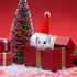 2 Pieces Guinea Christmas Hat - Adjustable Elastic Band Santa Claus Cap for Small Animal Christmas Party Decor