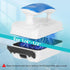 Acrylic,2 For1/4-1/2 AQQA Aquarium Magnet Glass Cleaner,Dolphin Series-Fish Tank Algae Scraper Brush Cleaner for Glass