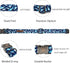 Elegant little tail Adjustable Dog Collar, Blue Shark Pattern, Durable Cute Gift for X-Small Dogs