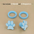 Silicone Plug and Stand for Dog Treat Toy, Size L & XL, Includes Paw Stopper and Round Holder (2 Pack)