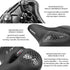 Wide Bike Seat Cushion for Men & Women -Extra Comfort Bicycle Seat,Bike Saddle for Mountain Bikes,Exercise