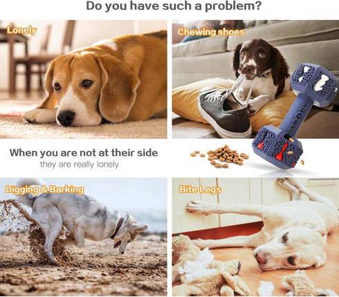 Dog Chew Toy for Aggressive Chewers, Interactive Dental Toy for Training and Cleaning Teeth, Durable and Indestructible Toy for Small and Medium Dogs