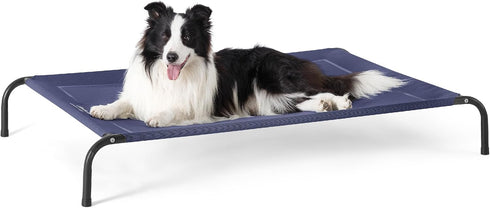 Bedsure Elevated Cooling Cots Bed for Large Dogs, Portable Indoor & Outdoor Hammock with Skid-Resistant Feet, 49 inches