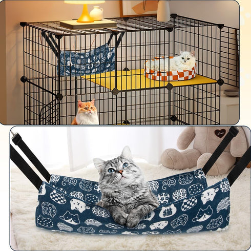 Cat Hammock for Ferret Cage, Indoor Cat Accessories, Dog Hammock Bed, Hanging Cat Bed, Pet Cage Swing
