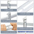 Pelopy 8" Top Bunk Bracket Kit for Boat Trailer, Swivel Bracket & Bolster Boards Sets with Hardware
