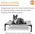 K&H Pet Products Elevated Cooling Outdoor Dog Bed - Portable Raised Dog Cot Replacement Cover Only - Taupe/Black Medium