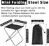 CUGBO 2Sets Bag,10.35" 8.86" Portable Folding Camping Stool, Lightweight Camp Chair for Fishing Hiking, Compact