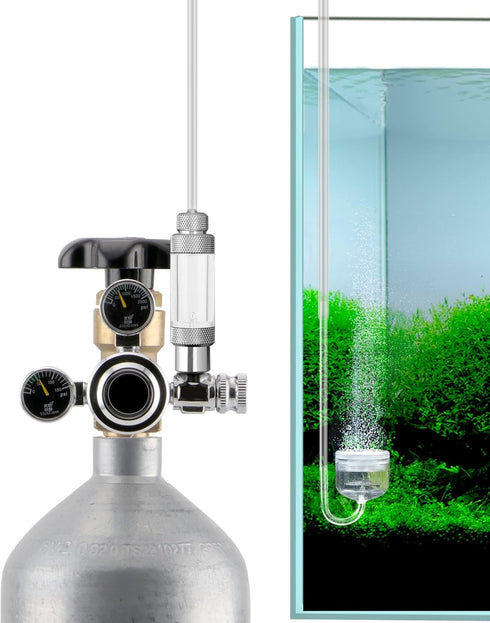Aquarium CO2 Bubble Counter with Built-in Check Valve for CO2 Generator Regulator